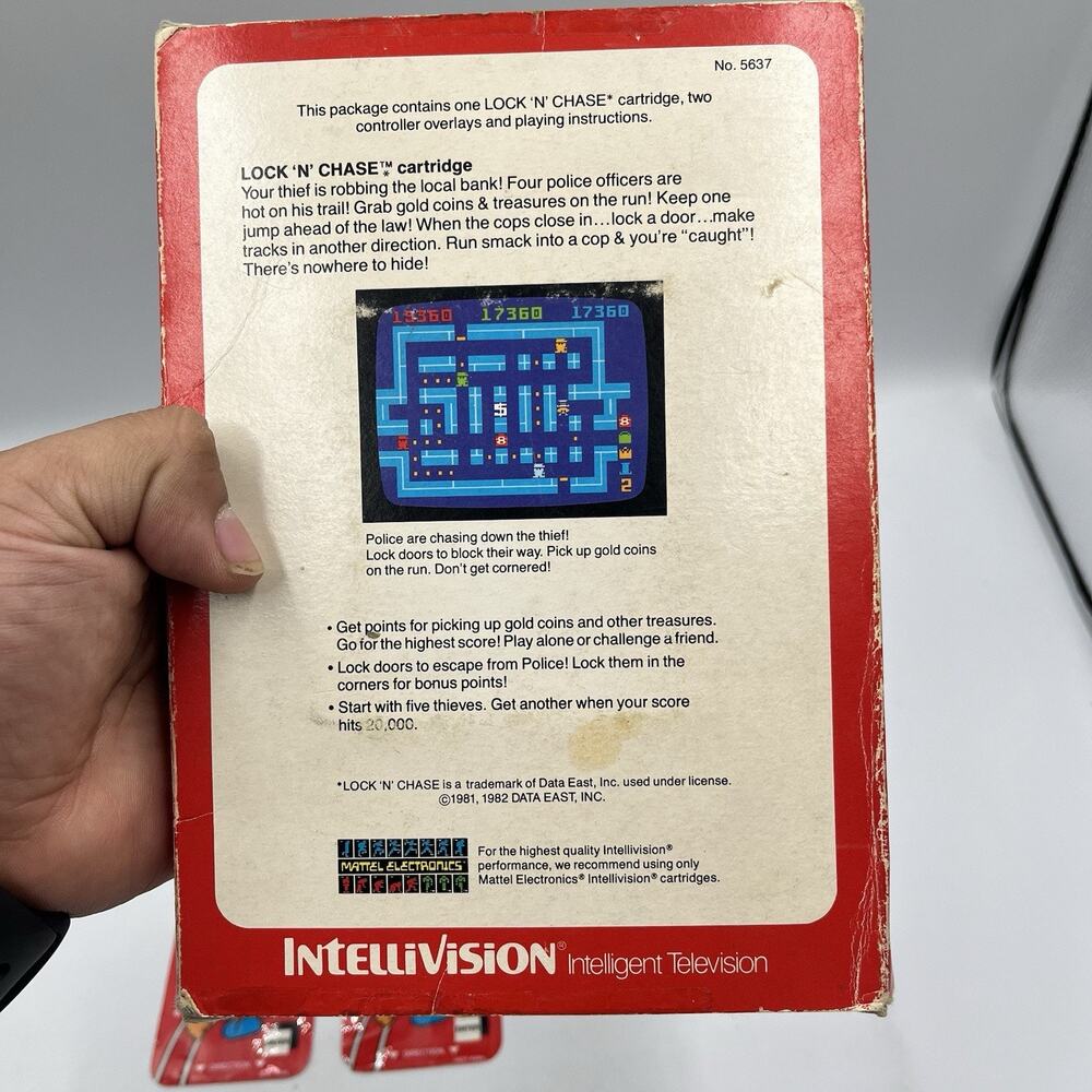 Lock 'N' Chase (Intellivision, 1982) - Complete In Box - Picture 6 of 9